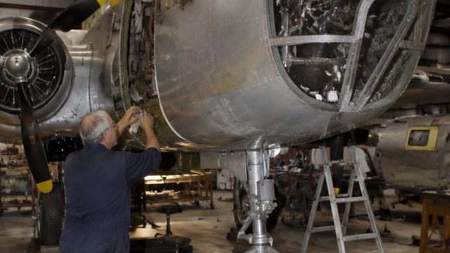 Significant Restoration Work on B-25 Executive Sweet in Oregon